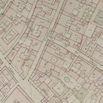 Cartoleria Nuova (parte settentrionale) Particolare tratto dal Catasto Gregoriano (1835) della città di Bologna, messo a disposizione dall'Archivio di Stato di Roma con il progetto "Imago II".
