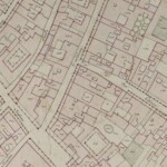 Cartoleria Nuova (parte settentrionale) Particolare tratto dal Catasto Gregoriano (1835) della città di Bologna, messo a disposizione dall'Archivio di Stato di Roma con il progetto "Imago II".