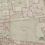 Via del Cestello (parte di levante) Particolare tratto dal Catasto Gregoriano (1835) della città di Bologna, messo a disposizione dall'Archivio di Stato di Roma con il progetto "Imago II".
