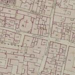 Chiavature, parte di ponente Particolare tratto dal Catasto Gregoriano (1835) della città di Bologna, messo a disposizione dall'Archivio di Stato di Roma con il progetto "Imago II".