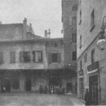 La nuova piazzetta detta delle Cimarie, formatasi nel 1902 a seguito di un incendio che distrusse diverse case. In fondo la via Pelliccerie.
