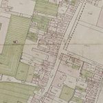 Via Frassinago (parte settentrionale) Particolare tratto dal Catasto Gregoriano (1835) della città di Bologna, messo a disposizione dall'Archivio di Stato di Roma con il progetto "Imago II".