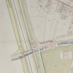 Mura tra la Grada e porta San Felice Particolare tratto dal Catasto Gregoriano (1835) della città di Bologna, messo a disposizione dall'Archivio di Stato di Roma con il progetto "Imago II".