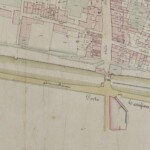 Mura nei pressi di Porta Castiglione Particolare tratto dal Catasto Gregoriano (1835) della città di Bologna, messo a disposizione dall'Archivio di Stato di Roma con il progetto "Imago II".