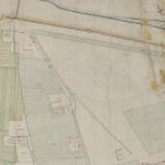 Mura tra il porto delle Navi e porta Galliera Particolare tratto dal Catasto Gregoriano (1835) della città di Bologna, messo a disposizione dall'Archivio di Stato di Roma con il progetto "Imago II".