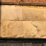 Lapide sul muro dell'ex convento di Santa Maria degli Angeli