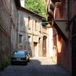 Ciò che è rimasto del vicolo.