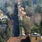 Vista dalla sommità del campanile del portico di San Luca.