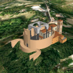 1737: vengono innalzate le ultime due coppie di colonne, ai lati della cappella della Beata Vergine. Vengono tagliati opportunamente i muri della chiesa vecchia per permettere questa operazione.