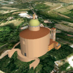 Viene completata la cupola (1742). Con la copertura della chiesa nuova si procede alla demolizione di quella vecchia (1743) della quale viene conservata la sola cappella della Beata Vergine.