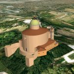 1756: Il nuovo santuario è ormai concluso. Si inizia il completamento della facciata.