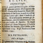 Indulgenze legate alla chiesa delle Reverende Madri della Madonna di San Luca.