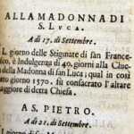 Altra indugenza legata alla chiesa della Madonna di San Luca