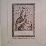 Immagine devozionale stampata da Antonio Landini in Bologna.