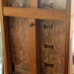 I tasselli a "farfalle" messi in opera nel 1898.