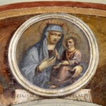 Particolare dell'affresco dell'arco 143