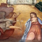 Arco 188: affresco della Annunciazione, particolare.