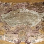 Arco 218: affresco con iscrizione quasi illeggibile
