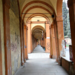 Strapiombo del portico a nord nel paraggi dell'arco 228