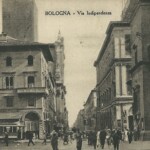 Insolita vista di via dell'Indipendenza. Infatti è stata stampata invertendo destra e sinistra ...